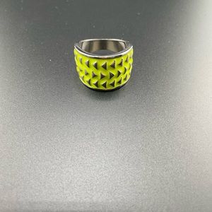 Lia Sophia Fast Forward Neon Yellow Ring